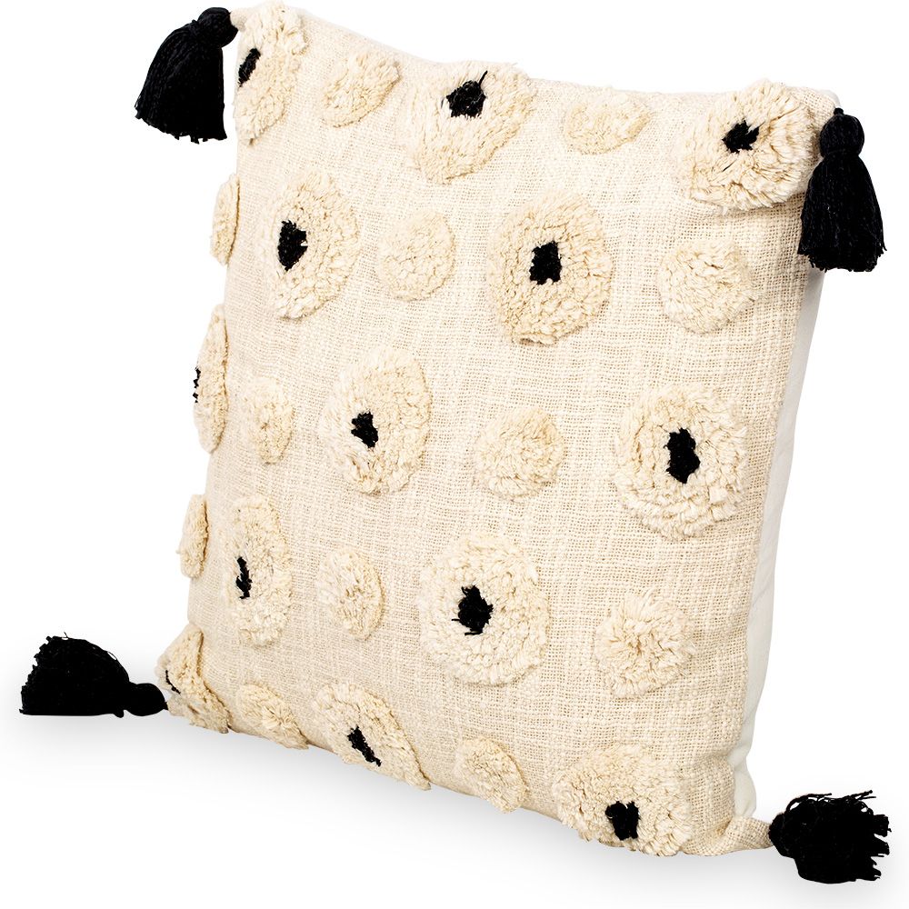 Cuscino Quadrato di Cotone in Stile Boho Bali fodera + imbottitura - Clara