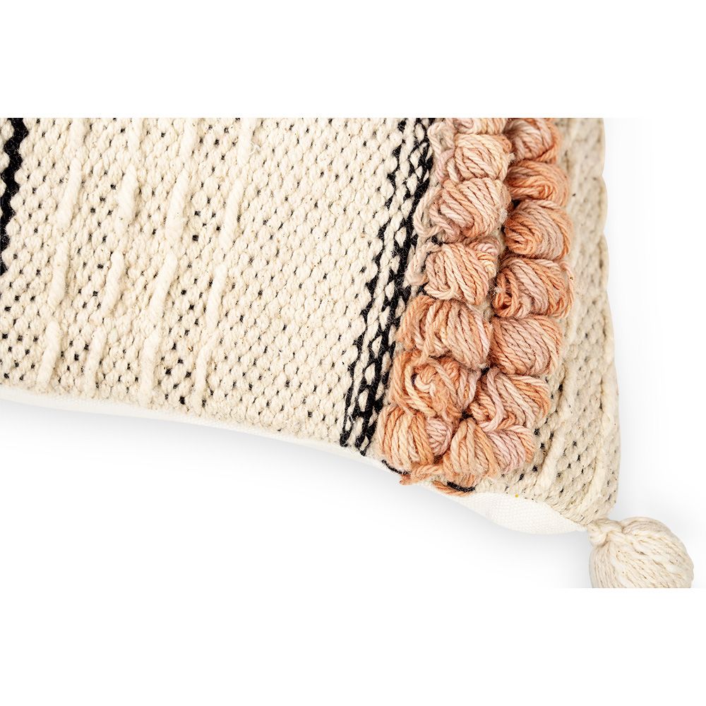 Cuscino Quadrato di Cotone in Stile Boho Bali fodera + imbottitura - Lucy