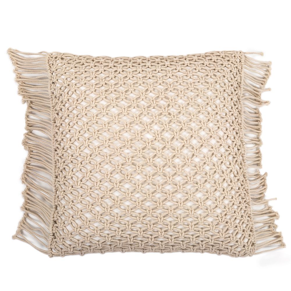 Cuscino Quadrato di Cotone in Stile Boho Bali fodera + imbottitura - Stella
