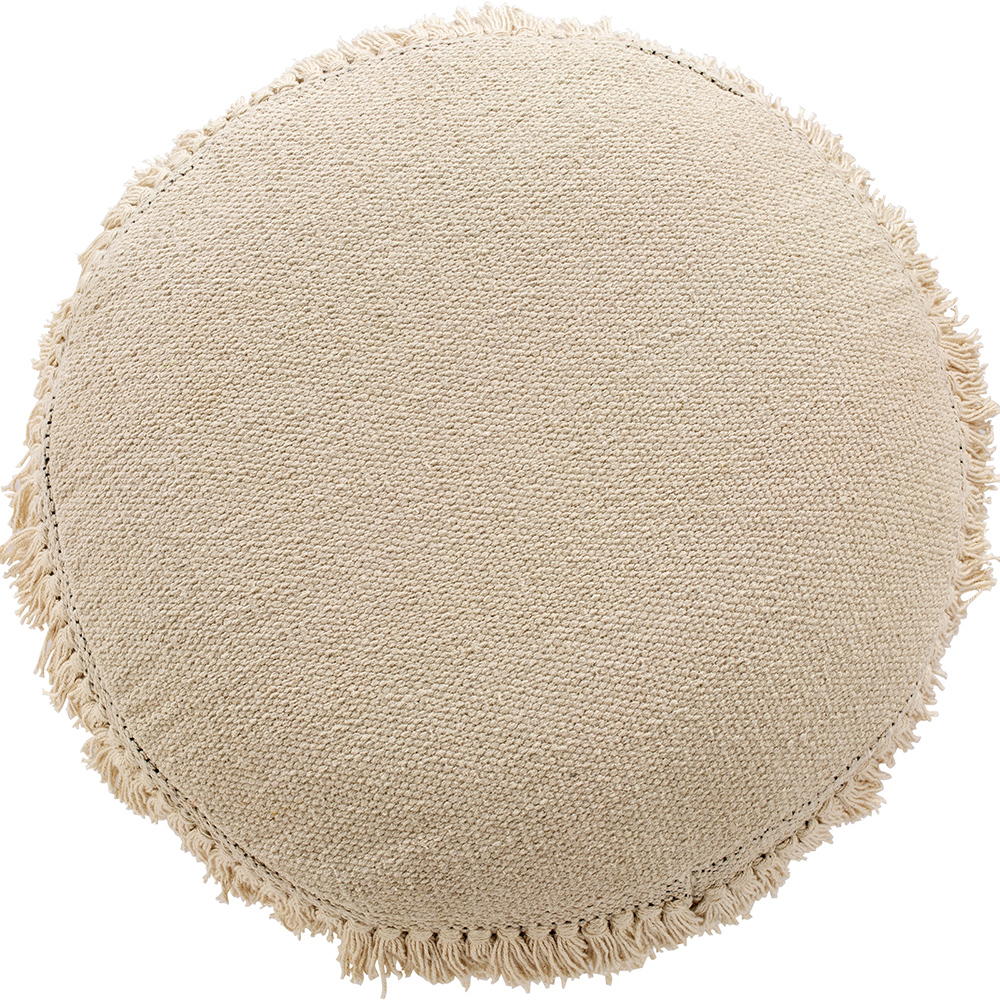 Sgabello Imbottito Stile Boho Bali in Legno - Rivestimento di Cotone - Janice Bali
