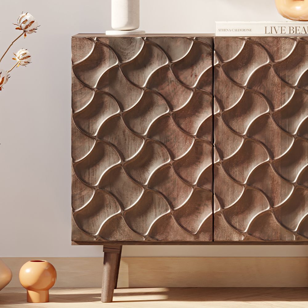 Credenza in Legno - Design Boho Bali - Utra