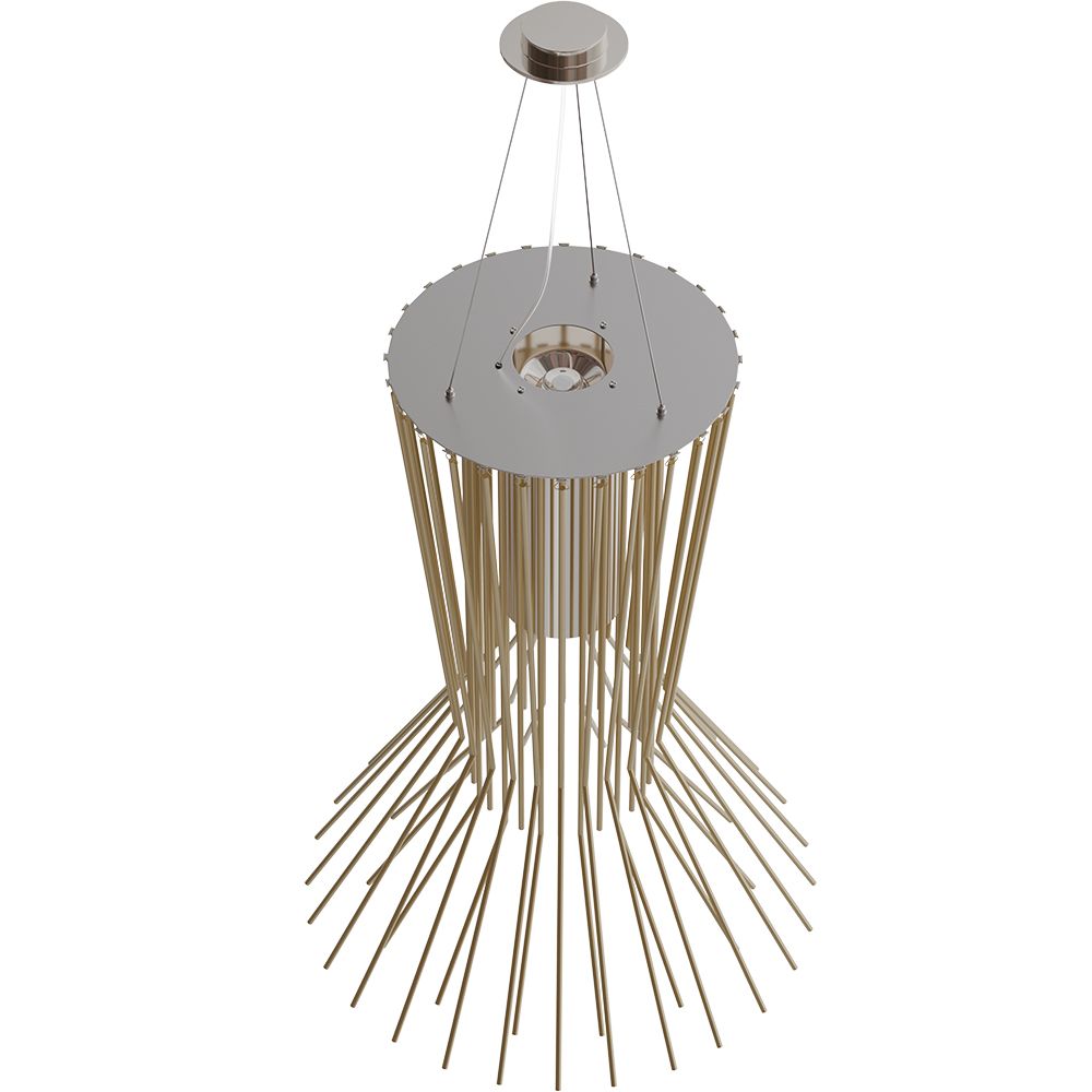 Lampada a soffitto dorata - Lampada a sospensione - Cosmo