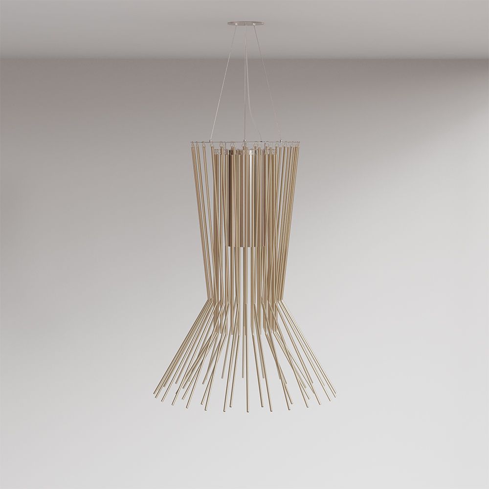 Lampada a soffitto dorata - Lampada a sospensione - Cosmo
