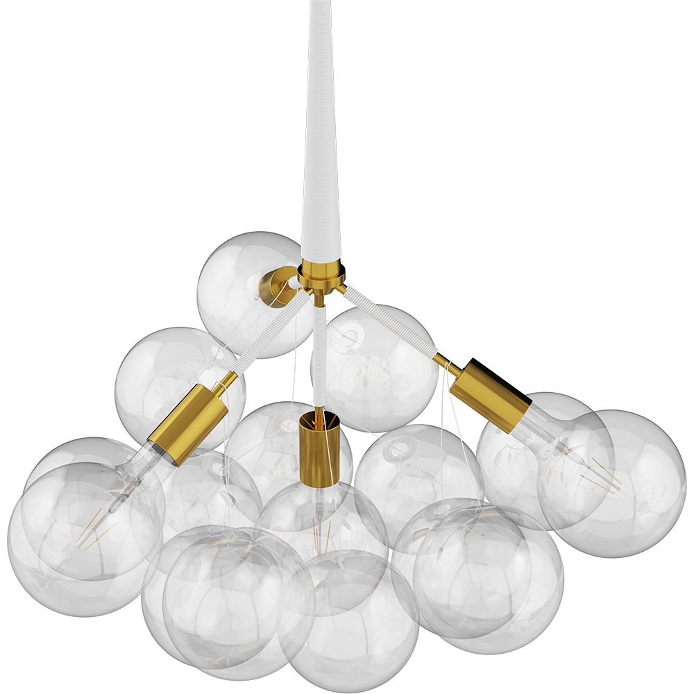 Lampada a soffitto con sfere di vetro - Lampada a sospensione - 12 globi - Plaus