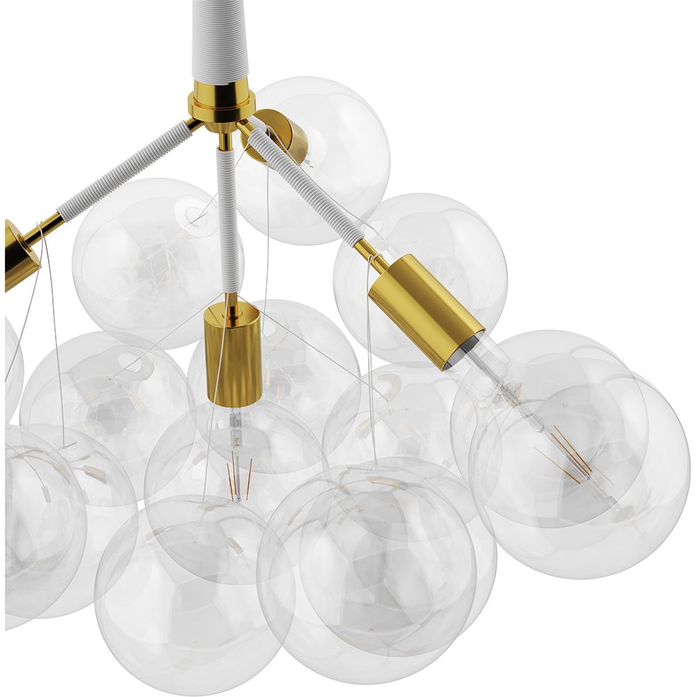 Lampada a soffitto con sfere di vetro - Lampada a sospensione - 12 globi - Plaus