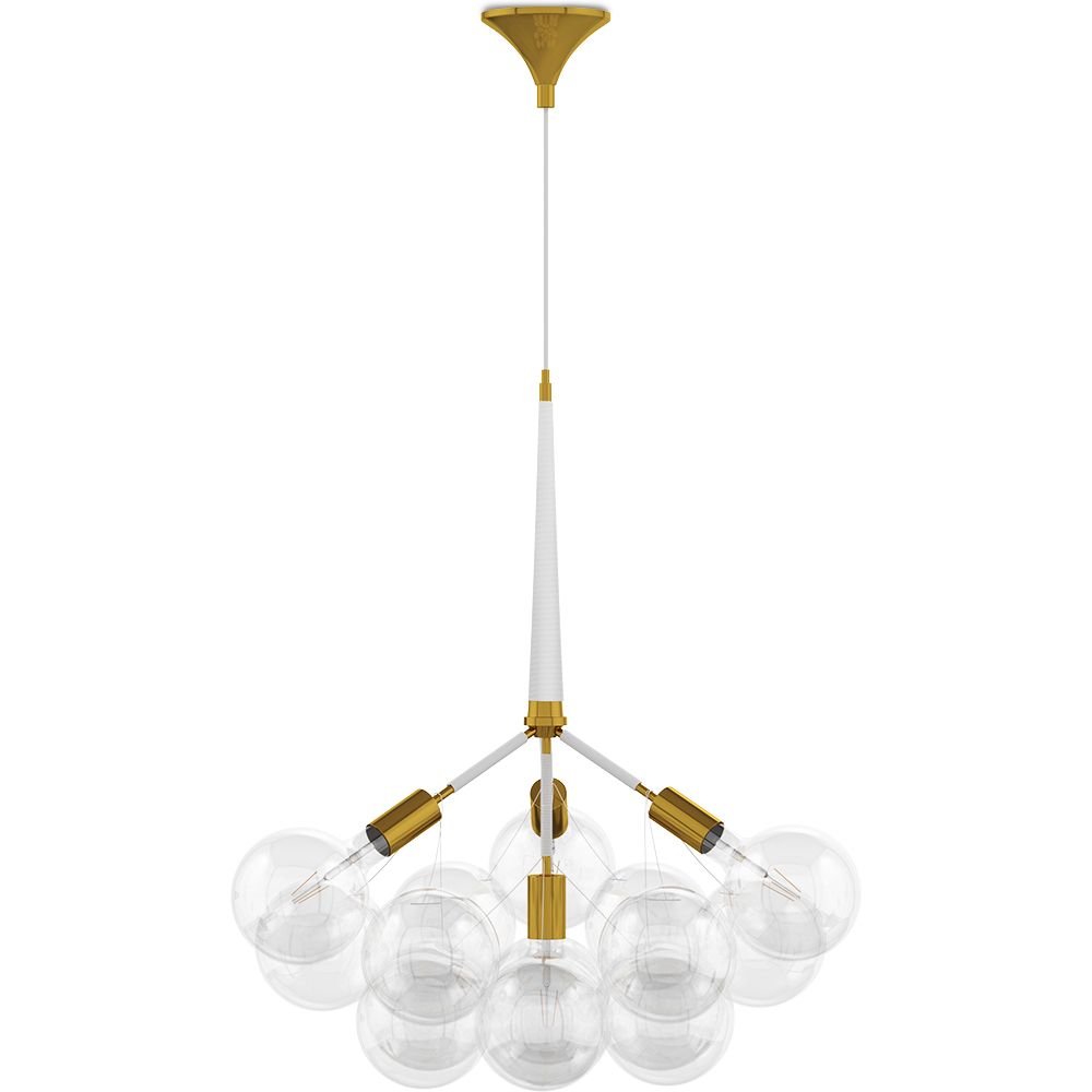 Lampada a soffitto con sfere di vetro - Lampada a sospensione - 12 globi - Plaus