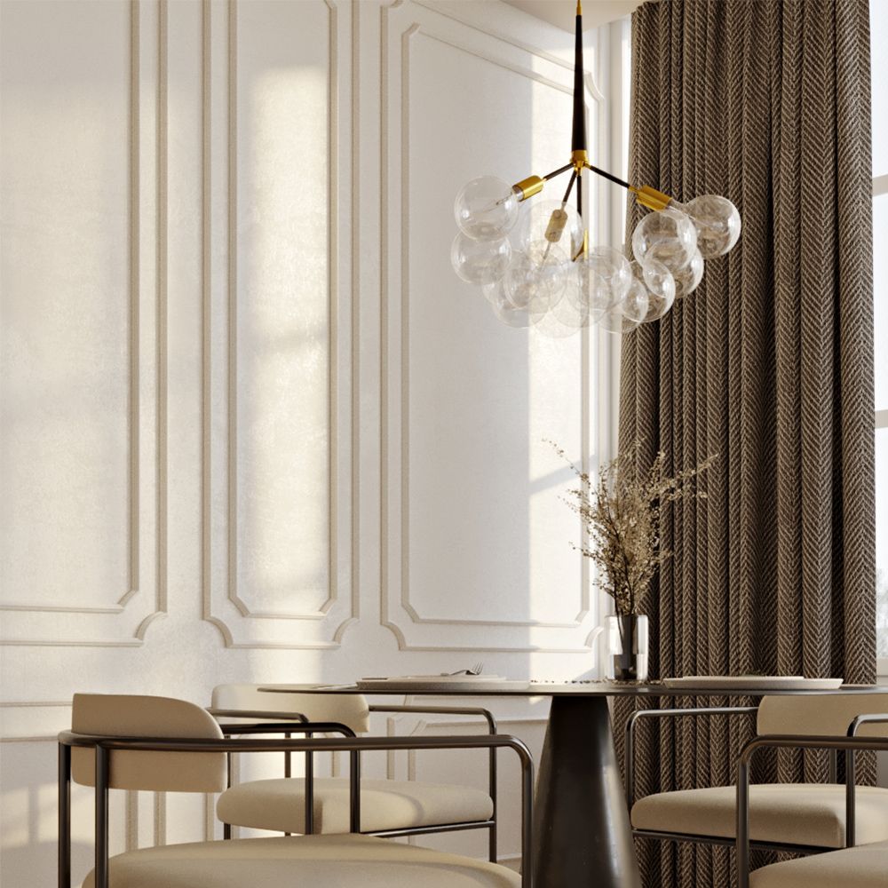 Lampadario con 3 lampadine e 9 bulbi decorativi, design moderno - Plaus