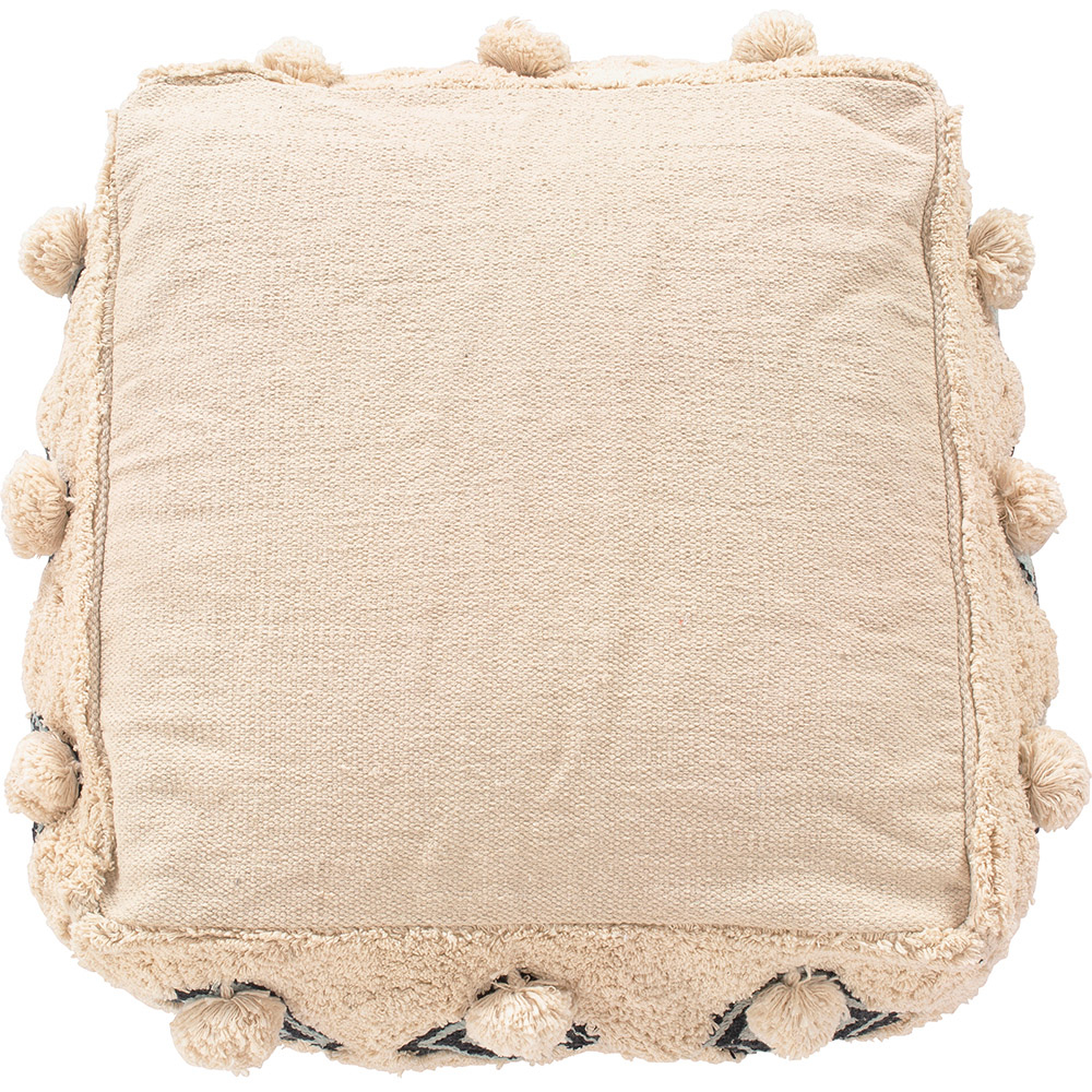 Pouf a Cubo Stile Boho Bali 100% Cotone Con Motivo Colorato - Iris Bali