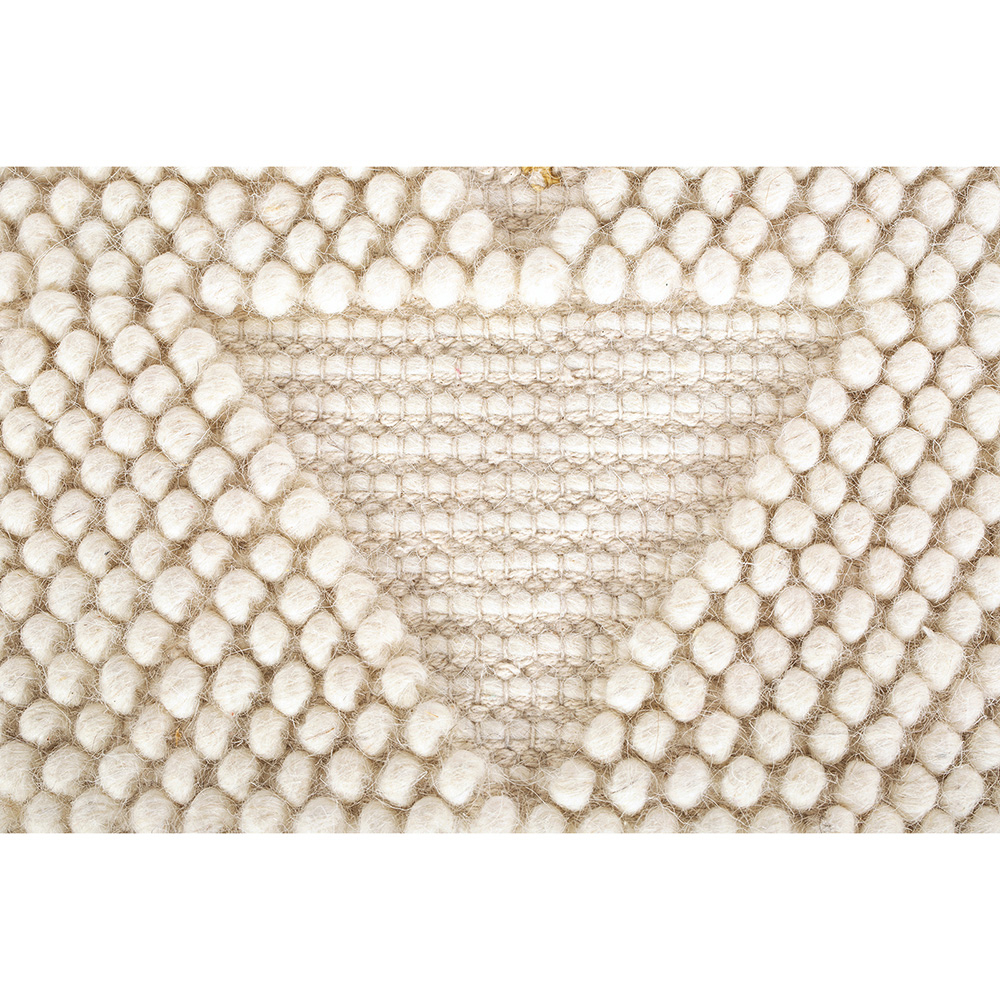 Pouf a Cubo Stile Boho Bali Cotone, Lana  Con Motivo Colorato - Janet Bali