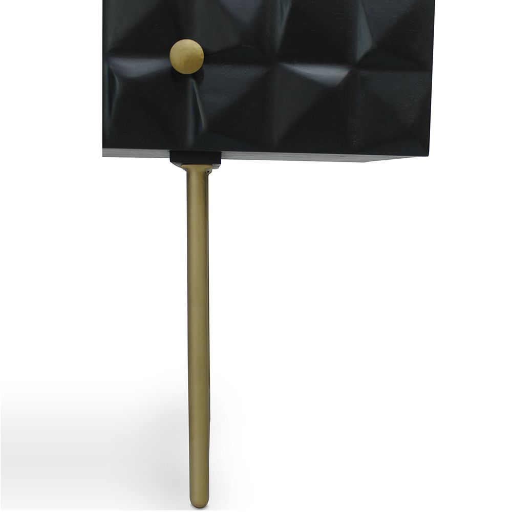 Consolle in Legno - Credenza in stile Vintage - Nero - Fros