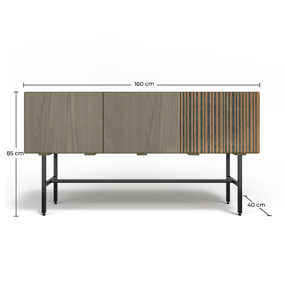 Credenza in Legno - Stile Vintage - 2 ante - Zesnar