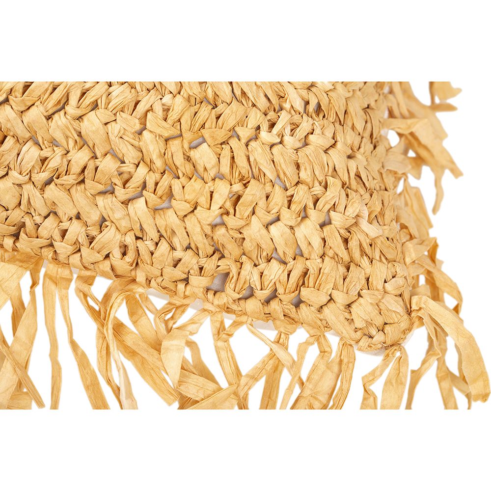 Federa per cuscino Alizon 100% Rafia - Stile Rustico - 50x50 cm, cuscino incluso fodera + imbottitura