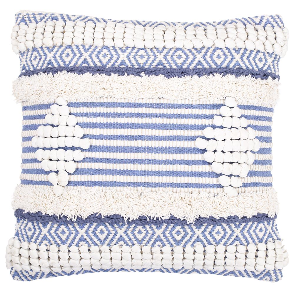 Cuscino Quadrato di Cotone in Stile Boho Bali fodera + imbottitura - Luna