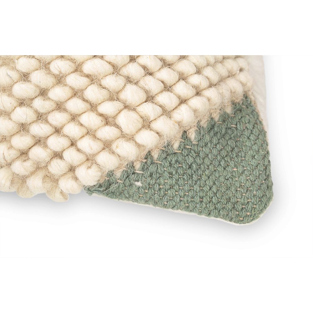 Cuscino Quadrato in Stile Boho Bali, Lana e Cotone fodera + imbottitura - Metsal