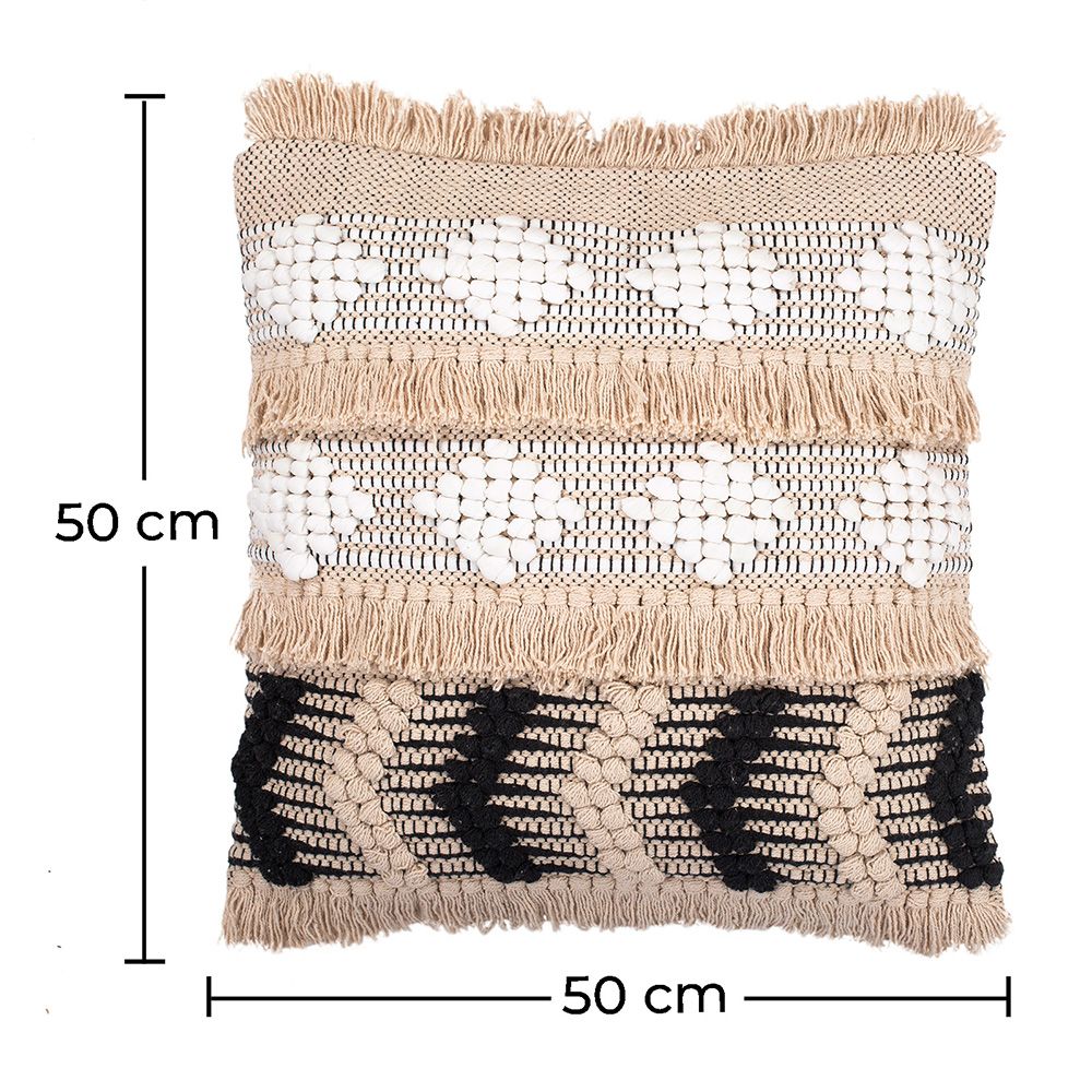 Cuscino Quadrato di Cotone in Stile Boho Bali fodera + imbottitura - Wenda