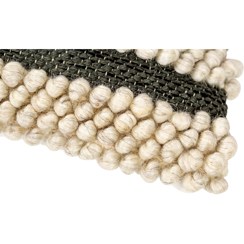 Cuscino Quadrato in Stile Boho Bali, Lana e Cotone fodera + imbottitura - Stara