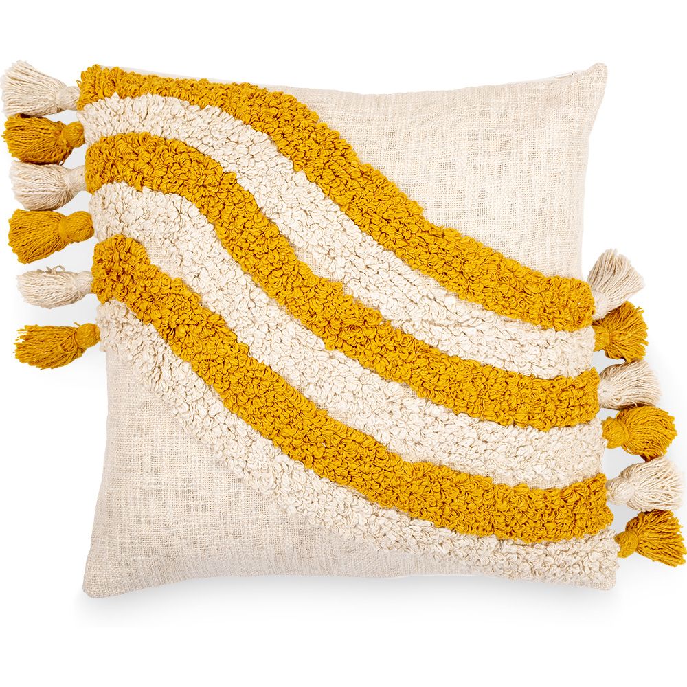 Cuscino Quadrato di Cotone in Stile Boho Bali fodera + imbottitura - Edwinna