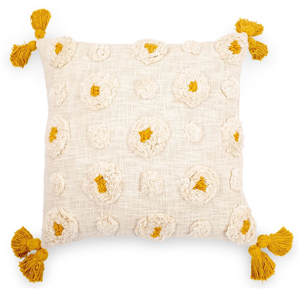 Cuscino Quadrato di Cotone in Stile Boho Bali fodera + imbottitura - Hazel