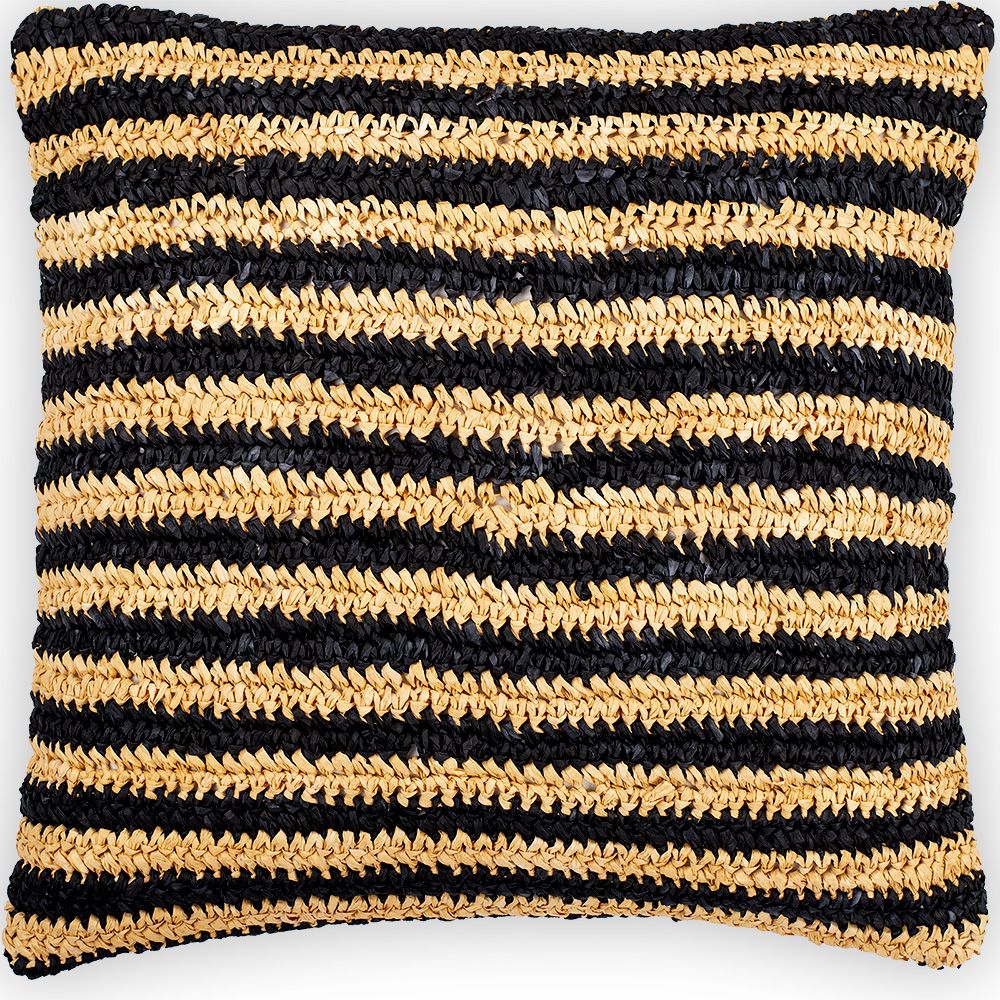 Federa per cuscino Chelsea 100% Rafia - Stile Rustico - 50x50 cm fodera + imbottitura