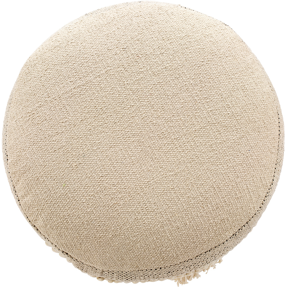 Sgabello Imbottito Stile Boho Bali in Legno - Rivestimento di Cotone - Joan Bali