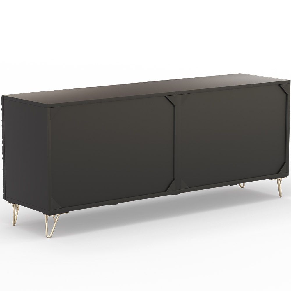 Credenza in stile in legno - Nero - Prana