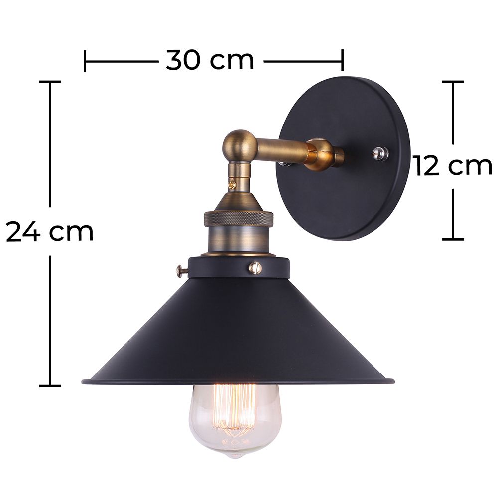 Lampada da parete Edison 164 – Alluminio