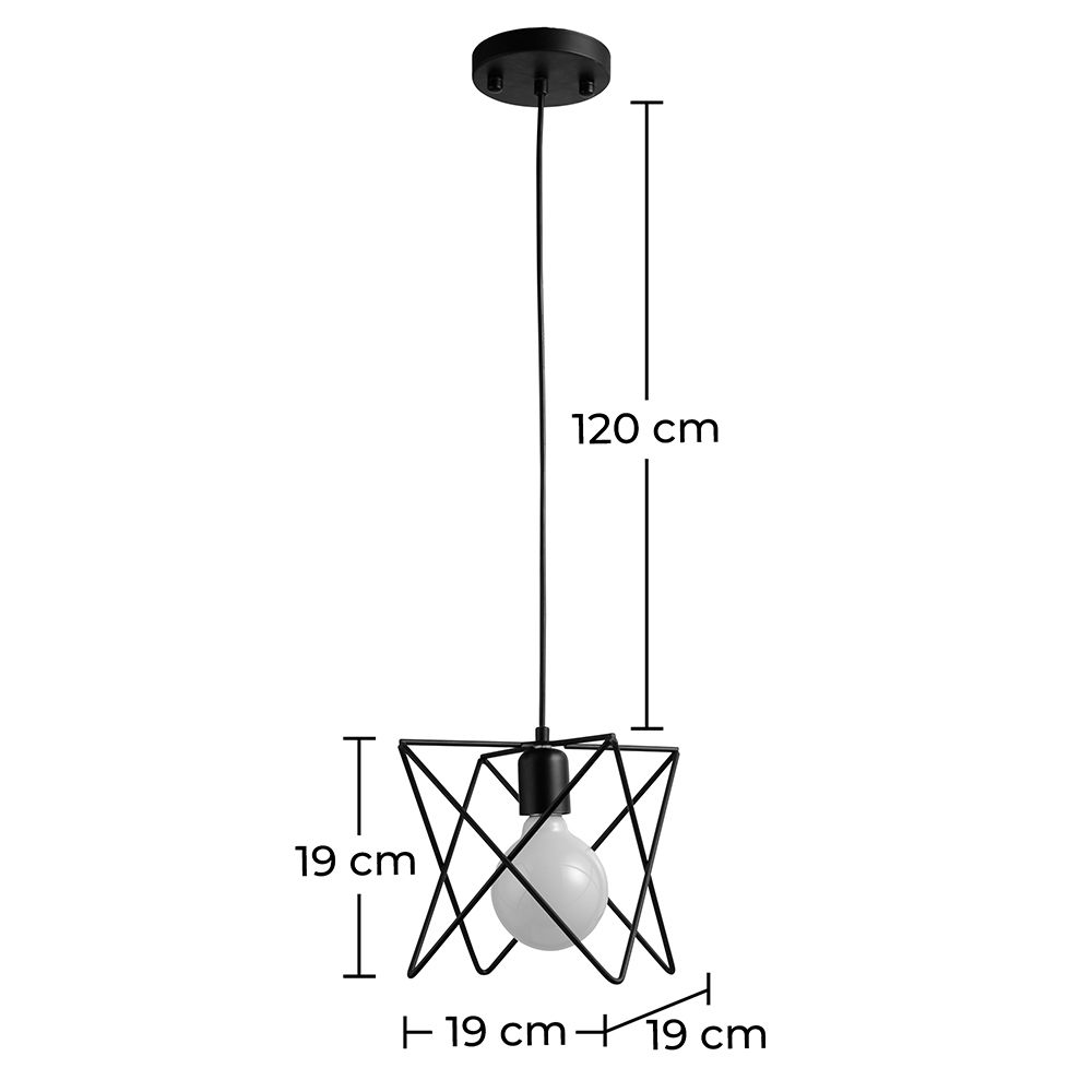 Lampada da soffitto - Lampada a sospensione design industriale - Star