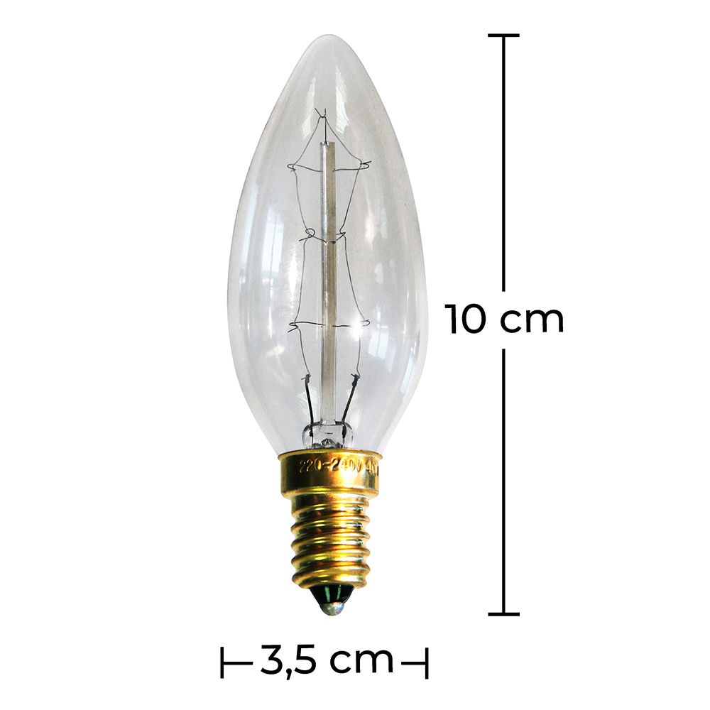 Lampadina a filamenti Edison Oval