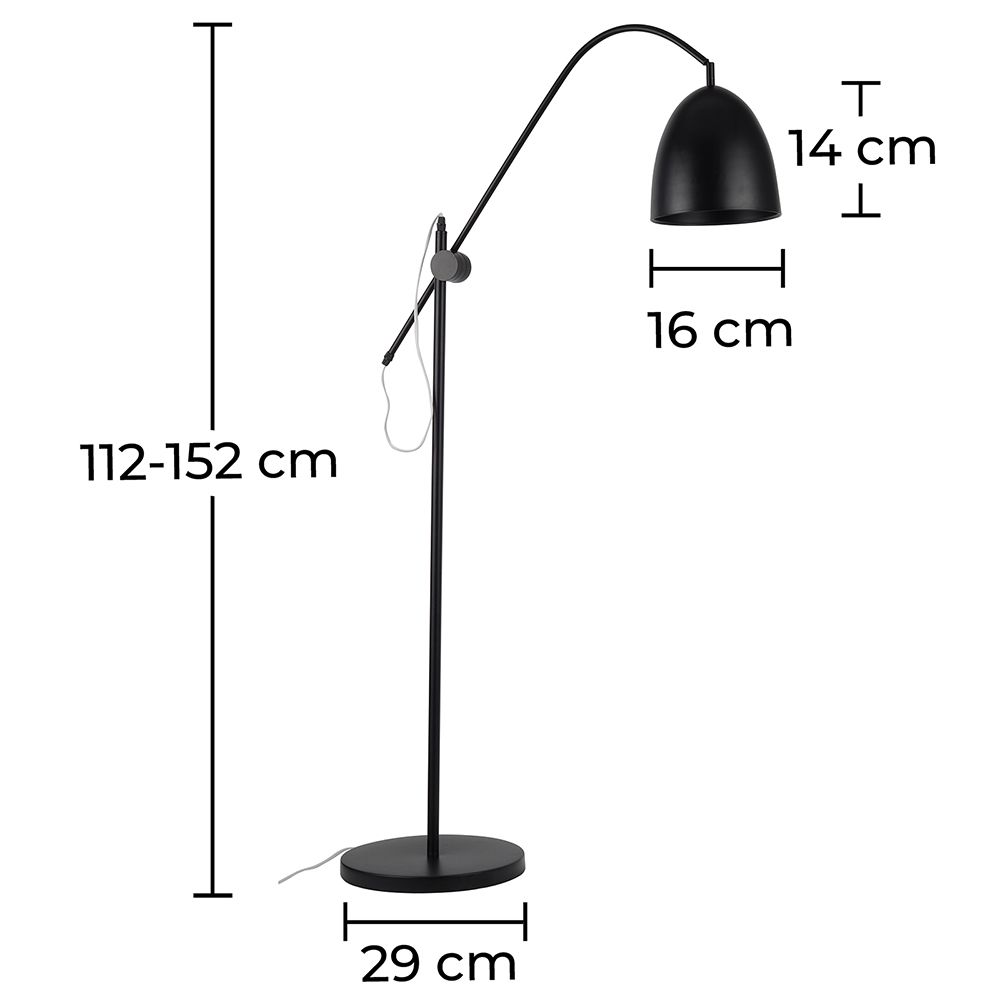 Lampada da terra BI 3 - acciaio cromato