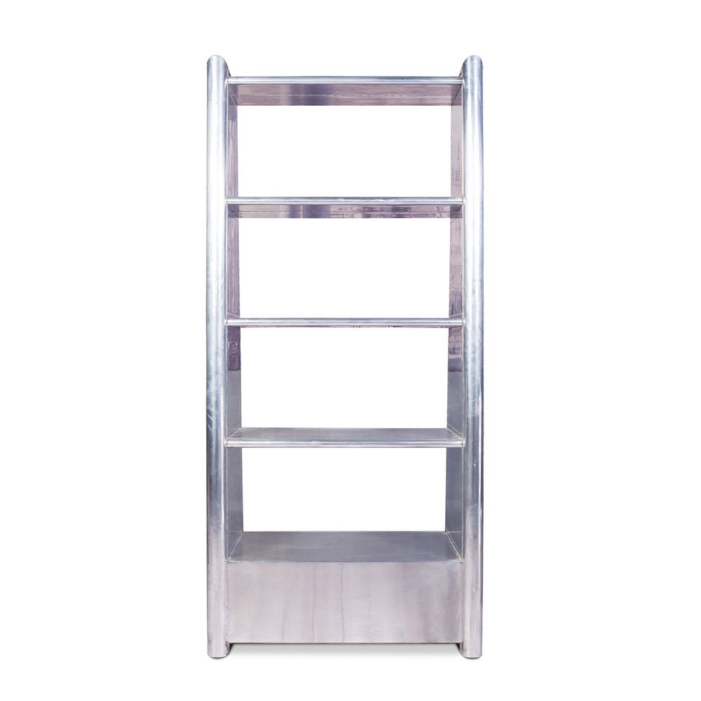 Scaffale in Metallo con Cassetto - Stile Aviatore - 4 Ripiani - Zack