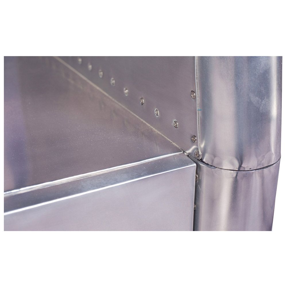 Scaffale in Metallo con Cassetto - Stile Aviatore - 4 Ripiani - Zack